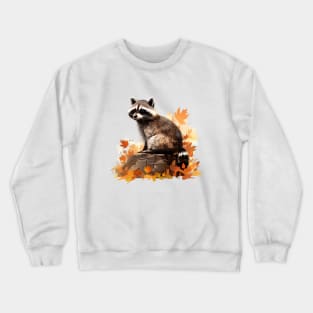 Cute Raccoon Lovers Crewneck Sweatshirt